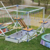 Kinder Hochseilgarten Bungeetrampolin