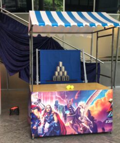 Marktstand mit eigenem branding