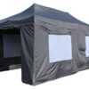 Leichtbauzelt Schwarz 6x3