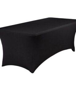 Stretchhusse Banketttisch schwarz