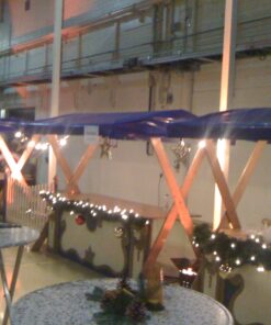 Marktstand Nostalgie Blau mieten