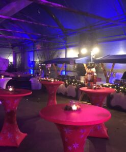 Marktstand Nostalgie Blau mieten Iluminiert